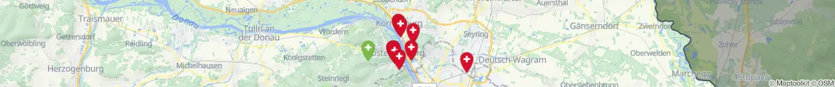 Kartenansicht für Apotheken-Notdienste in der Nähe von Hagenbrunn (Korneuburg, Niederösterreich)